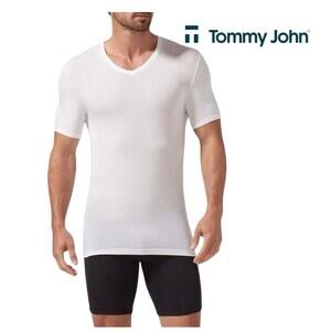 Tommy John Second Skin High V-Neck Stay Tucked Underwhirt White Men's XXL NWT